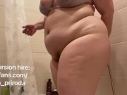 bbw girl pumps belly with water Irina Priroda. FULL VID ON MY FANSLY 8/16