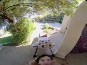 Skinny catholic school girl is ready to let loose and ride your cock in VR 15/16