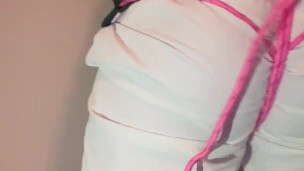 BULGE ROPE BONDAGE - TIED UP Ball-Busting