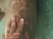 Sexy underwater masturbation with orgasms 4/16
