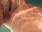 Sexy underwater masturbation with orgasms 6/16