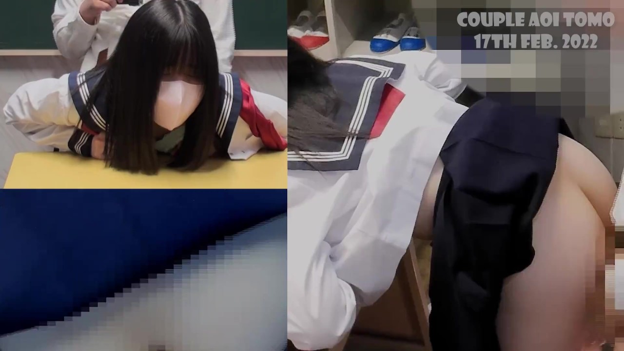 【個人撮影】清楚なセーラー服女子〇生を教室で即ハメ！【美少女・立ちバック・喘ぎ声・黒髪・色白・着衣・素人・制服・連続イキ】 - 無料セックスビデオ - RedTube