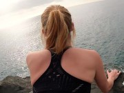 Construction workers CAUGHT us FUCKING in PUBLIC - Risky sex! Honey Tequila 11/16