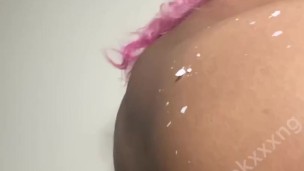 Sexy Ebony Teen Khloe Kxxxng Consumes Her Veggies