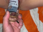 bottle fucking her wet pussy 4/16