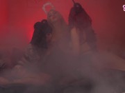 Threesome strapon anal 2 horny devils fuck angel 5/16