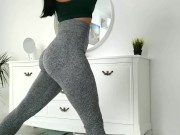 Bubble Butt hot perfect ass in Leggings Yoga Pants / Fitness model big Boobs 8/16