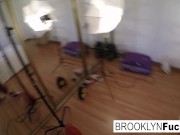 Brooklyn puts a toy in her pink pussy 15/16