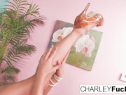 Charley Rubs Her Pussy Between Clients 3/16