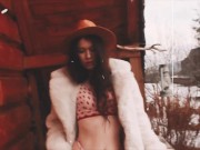 HARD FUCK in the mountain cabin. 1/16