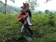 Wild fuck Arazá on the way to her grandmother's 9/16