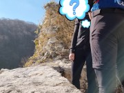 Hiking ended with sex, got caught, cum on yoga pants 12/16
