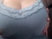 japanese teen stepsister teasing with huge boobs bouncing out tiktok challenge 2/16