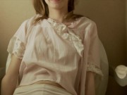Sensual Petite Beauty Daisy Dances And Spreads Legs In A Chair While Naked! 3/16
