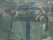 Watch how beautiful they are naked in the swimming pool 2/16