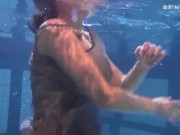 Watch how beautiful they are naked in the swimming pool 8/16