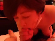 マンコに入れて愛液のたっぷり付いたぺニスを最後は口で綺麗にしました。 13/16