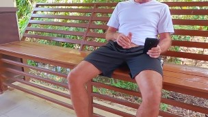 Caught masturbating in a public park