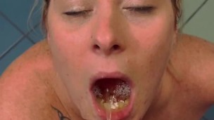 He Pisses In My Mouth Then Face Fucks Me Until I Puke (OnlyFans blondie_dread for full video)