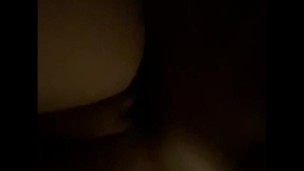 We are having sex in her room~while her parents are outside having dinner~