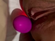 She has multiples orgasm while playing with dildos part 2