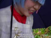 Amateur sexy cute Japanese girl comes to hotel for casting couch pussy licking lingerie show 2/16