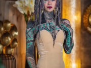 My TATTOO GLOW UP - Find me on Tiktok for more = Anuskatzz / Model ink alternative girl erotic SFW 15/16