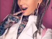 Anuskatzz WINK for you. More on Tiktok - name: Anuskatzz // SFW tattoo girl ink dreadlocks erotic 10/16