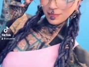 Anuskatzz WINK for you. More on Tiktok - name: Anuskatzz // SFW tattoo girl ink dreadlocks erotic 7/16