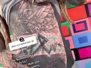 Anuskatzz little TATTOO TOUR - More on my TIKTOK = Same name - Model ink inked tattoos piercings 5/16