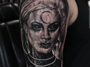 My fan art - More clips on my Tiktok: Anuskatzz / SFW tattoo ink paint painting inked tattoos model 3/16