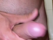 Punheta com pau de 18cm,  se masturbando 6/16