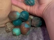 Oviposition- Elizabeth ejects 14 dragon eggs from her hairy fat pussy 15/16