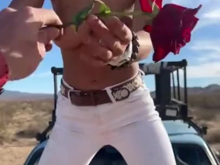 Miss Stacy has some Topless fun in the Rabbit