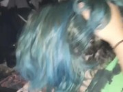 Goth gf takes dick down her throat 11/16