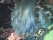 Goth gf takes dick down her throat 14/16