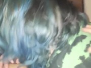 Goth gf takes dick down her throat 6/16