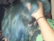 Goth gf takes dick down her throat 9/16