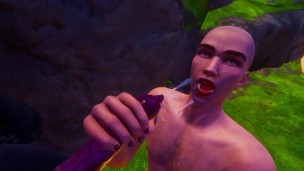 Made a blowjob to a furry werewolf and got furry cum