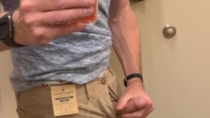 Jerking off in the locker room and cumming in my shoe.