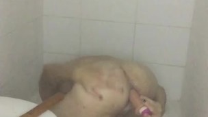 Dildo fuck me Anal shower- fuck Hard anal . Big ass