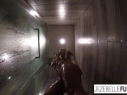 Jezebelle Bond films herself in the bath 15/16