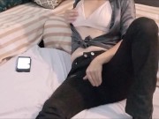 735 - Amateur Blonde, Bitch, Doggystyle, Blowjob, Ass licking, Satin Lingerie, Panties, Insults, POV 1/16