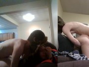 Heather Kane grins as Chump Dumps his Whole Load in 60 seconds flat! 11/16