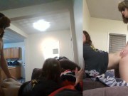 Heather Kane grins as Chump Dumps his Whole Load in 60 seconds flat! 14/16