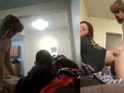 Heather Kane grins as Chump Dumps his Whole Load in 60 seconds flat! 15/16