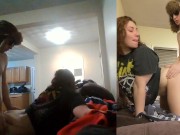 Heather Kane grins as Chump Dumps his Whole Load in 60 seconds flat! 16/16