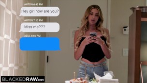 BLACKEDRAW BBC-thirsty Azul gets filled by Anton's creampie