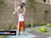 Exxxtra Small - Hot Gymnastic Girl Shows Her Coach How Flexible She Is While Taking His Huge Dick 5/16