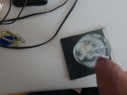 She drinks 11 loads of collected cum from a glass 10/16